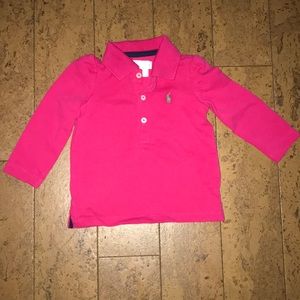 9 months Ralph Lauren long sleeve knit polo